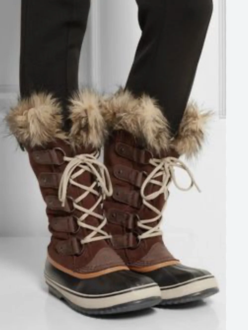 Sorel Joan of Arctic Tall Winter Boots Womens Fur Trim & Waterproof
